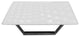 Modern Triangles Coffee Table, White, W: 31.5"?, 80cm X L: 63.0"?, 160cm