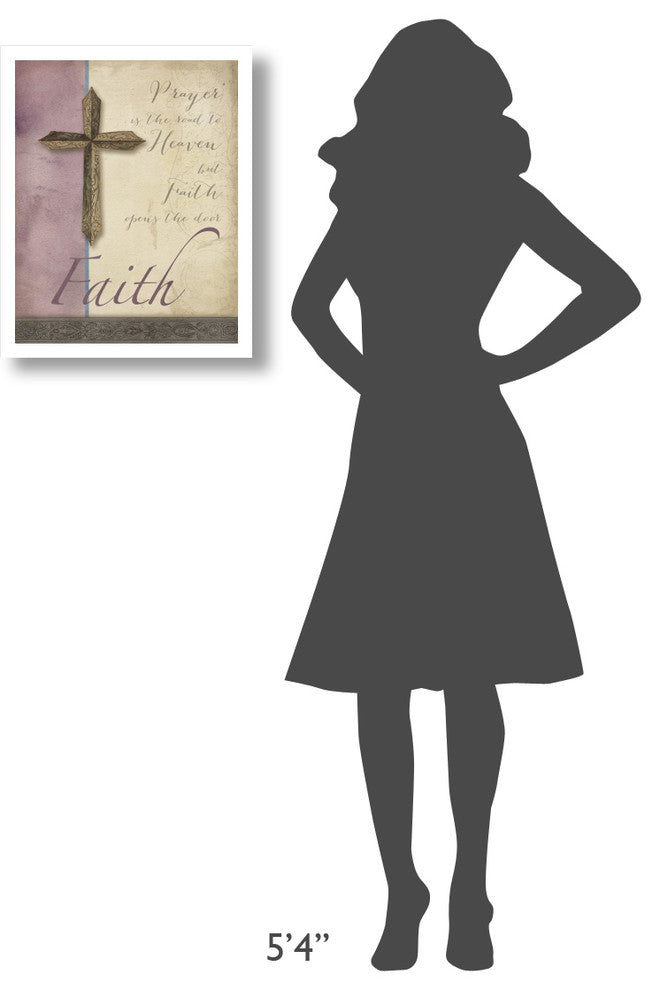 "Words for Worship Faith" Digital Paper Print by Elyse DeNeige, 18"x22"