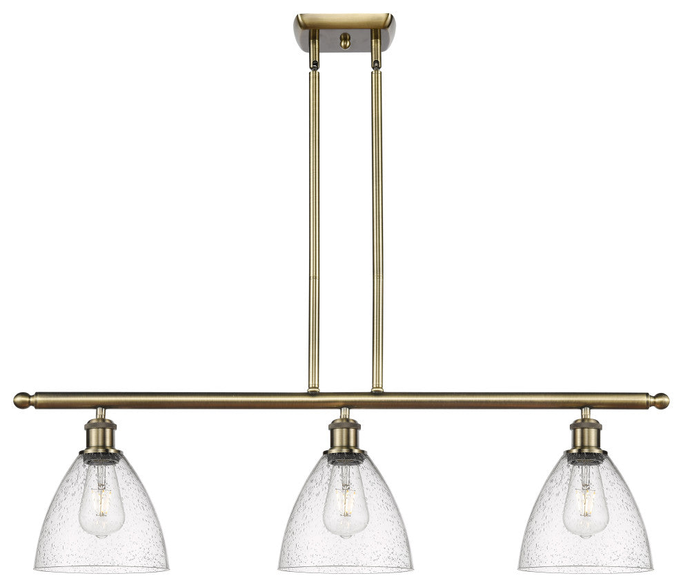 Innovations 516-3I-AB-GBD-754 3 Light Island Light, Antique Brass