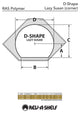 Polymer D-Shape 2-Shelf Lazy Susan for Corner Wall Cabinets, White, 22"W