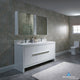 Milan 60" Double Vanity Set With Medicine Cabinets