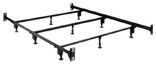 California King Metal Bed Frame With Headboard Footboard Brackets