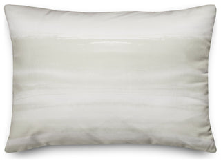 White Watercolor Waves 14x20 Indoor/Outdoor Pillow