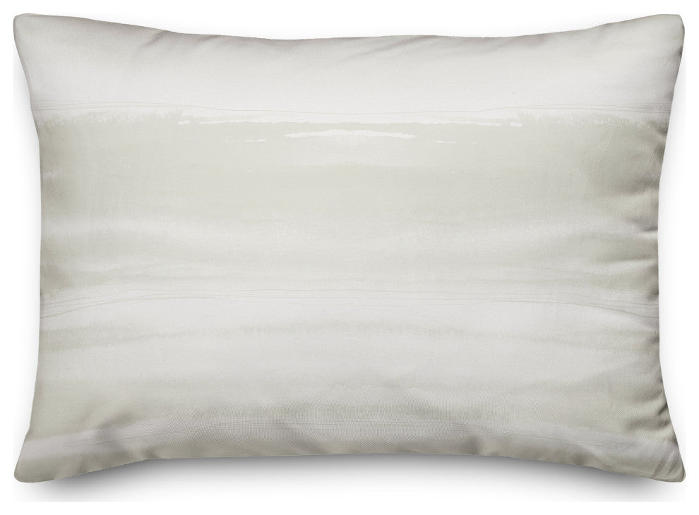 White Watercolor Waves 14x20 Indoor/Outdoor Pillow