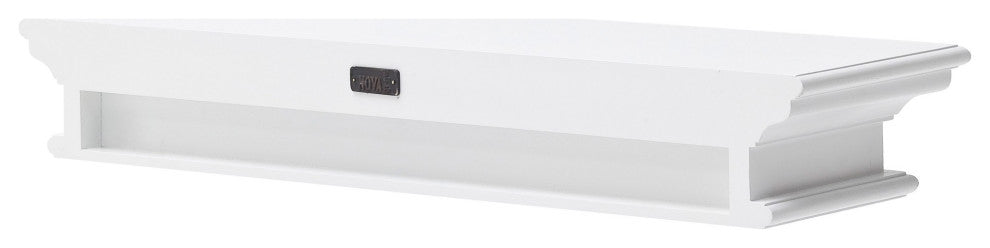 32" Classic White Floating Wall Shelf