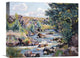 "Pontgibaud Countryside" Stretched Canvas Giclee by Armand Guillaumin, 16"x13"