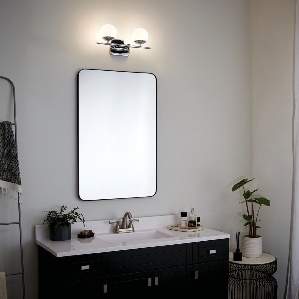 Bath 2-Light Halogen, Chrome