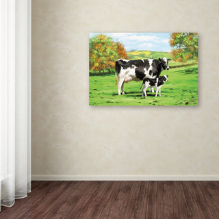The Macneil Studio 'Cow and Calf' Canvas Art, 32"x22"