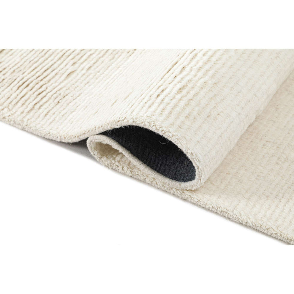 Bliss Solid Area Rug, Ivory, 2'6"x8'