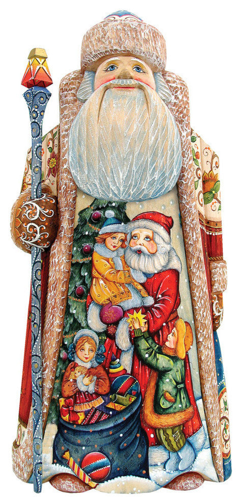 Joy Santa, Woodcarved Figurine