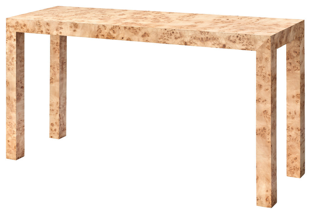 Archer Burl Wood Console, Natural