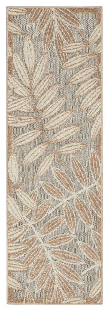 Nourison Aloha 2' x 6' Natural Tropical Area Rug