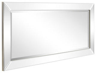 Antique Beveled Rectangle Wall Mirror, 1" Beveled Center,24"x54" Bathroom Mirror
