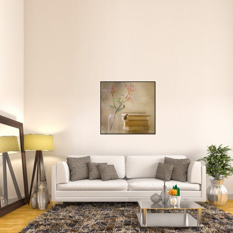 "Slowly But Surely" Framed Canvas Giclee by Delphine Devos, 41x41"