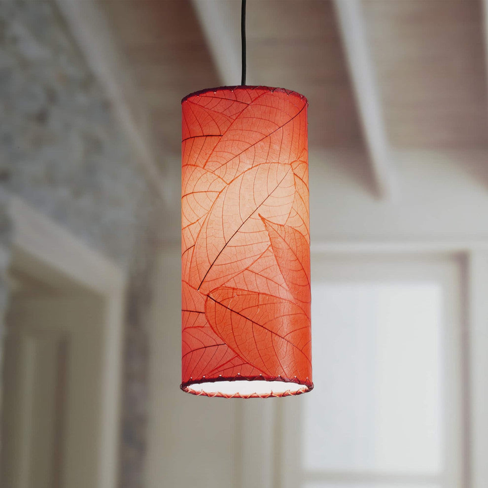 Cylinder Pendant Lamp, Red
