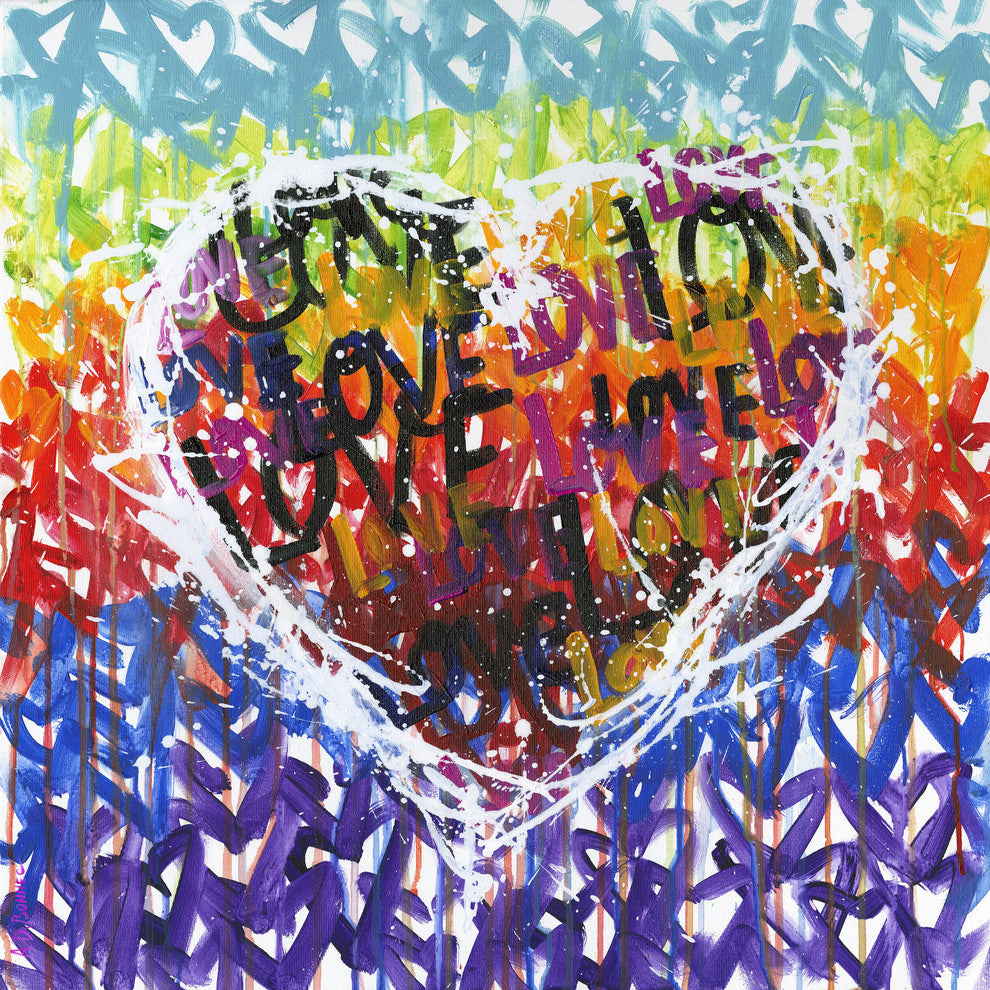 "Loveplicity" Painting Print on Wrapped Canvas, 48x48