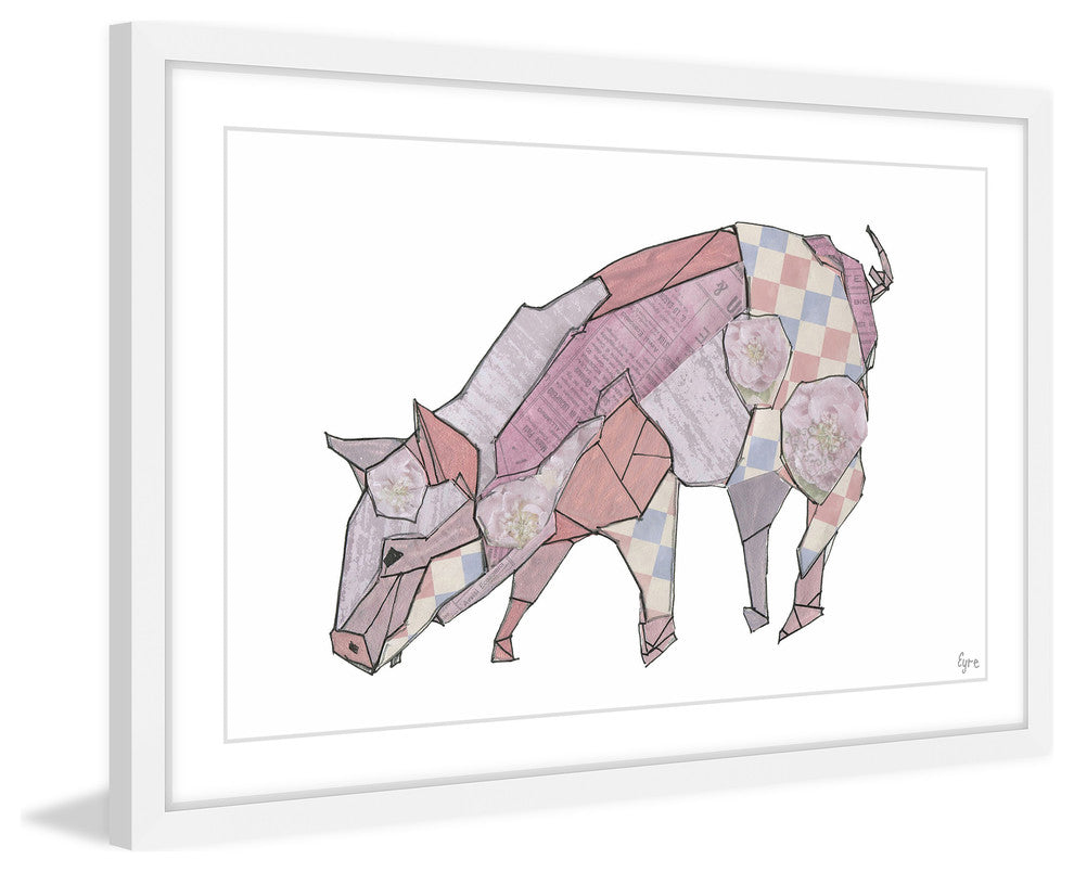"El Cerdo" Framed Painting Print, 36"x24"