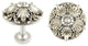 Urbanest Set of 2 Large Brittany Drapery Holdback Medallion, Pewter
