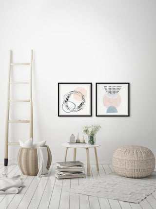 Circle Transformation Diptych, 64x32