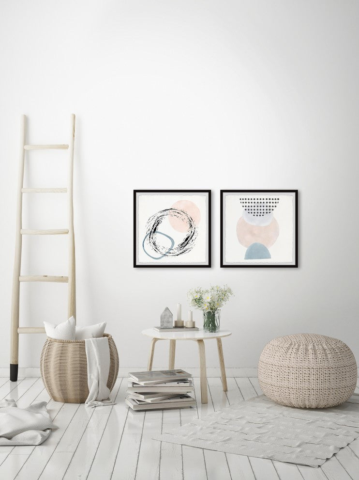 Circle Transformation Diptych, 64x32
