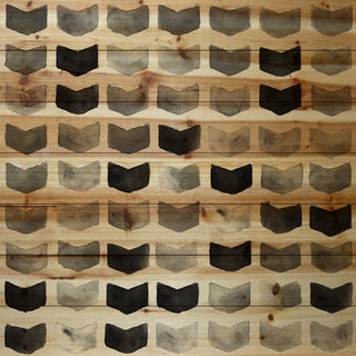 "Duplication Matters" Painting Print on White Wood