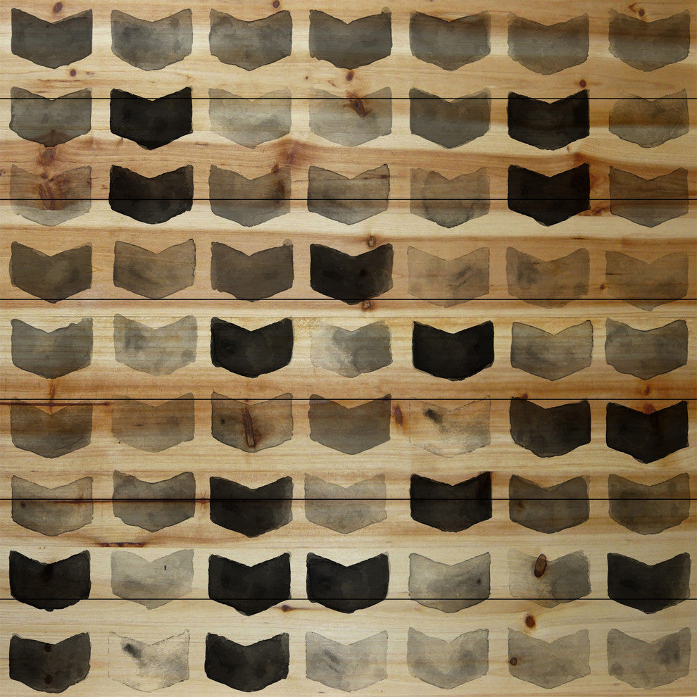 "Duplication Matters" Painting Print on White Wood