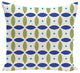 Beach Ball Geometric Print Pillow, Dazzling Blue, 20"x20"