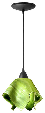 Jezebel Radiance Flame Pendant, Small, Grass Green