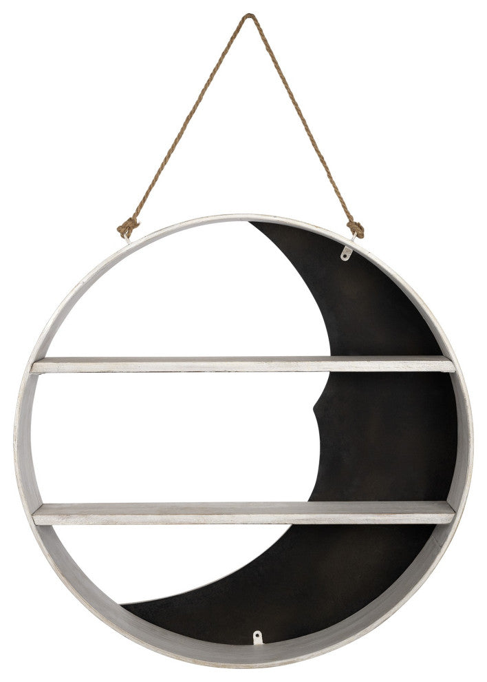 Good Night Mr. Moon Wooden Wall Shelf