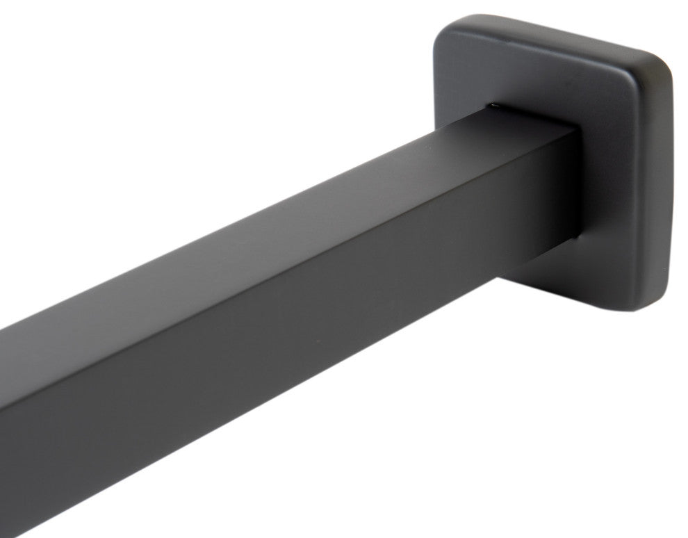 ALFI brand ABSA16S-BM Black Matte 16" Square Wall Shower Arm