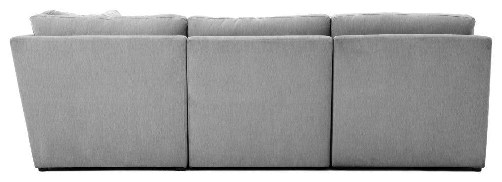 Aiden Gray Modular L Sectional - Grey