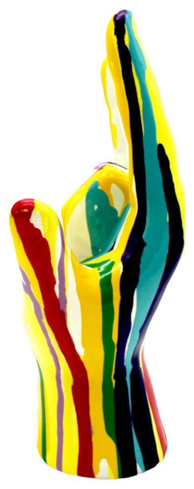 Interior Illusions Plus  Graffiti I Love You hand Tabletop  - 9" tall