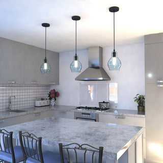 Millie 6.25" Mini Pendant Oil Rubbed Bronze Smoke Blue