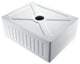 ANZZI Petima Farmhouse Solid Surface 24" Kitchen Sink, White