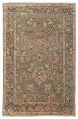 Weave & Wander Irie Hand Knotted Area Rug, Gray/Pink, 7'9"x9'9"