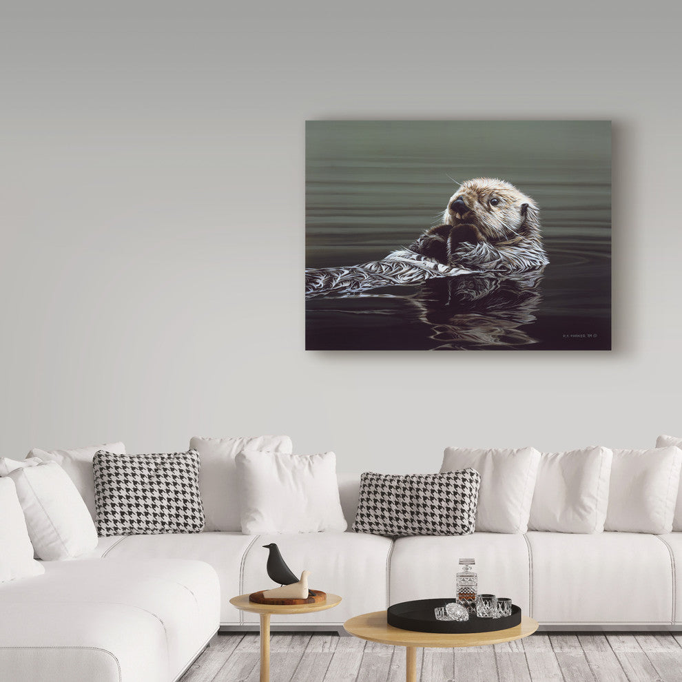 Ron Parker 'Just Resting Sea Otter' Canvas Art, 19"x14"