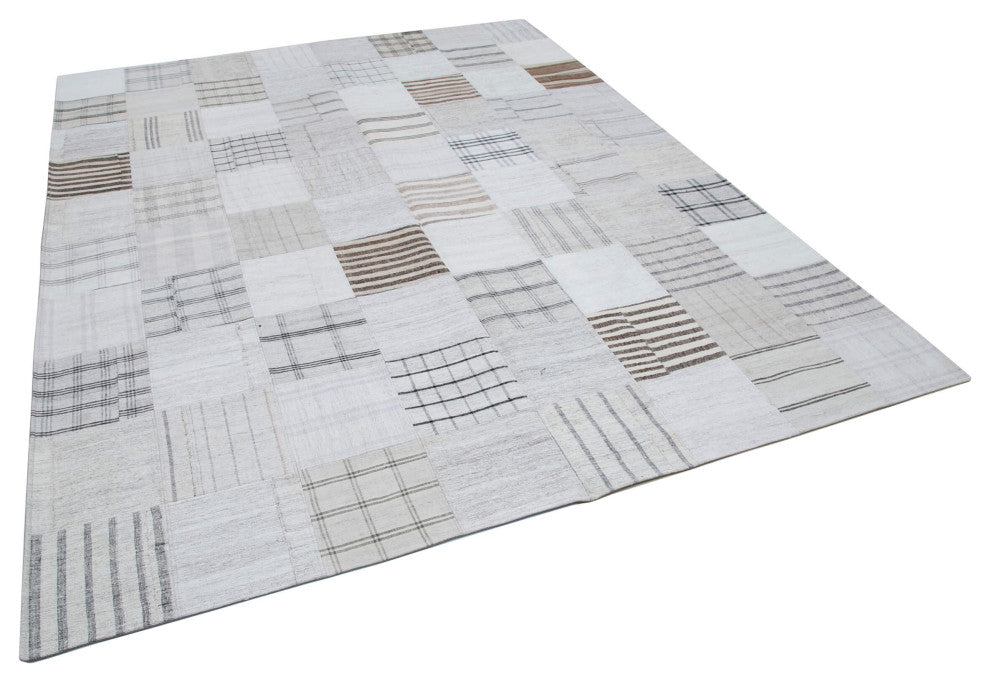 Rug N Carpet - Handmade Turkish 8' 0'' x 10' 0'' Unique Patchwork Kilim Rug