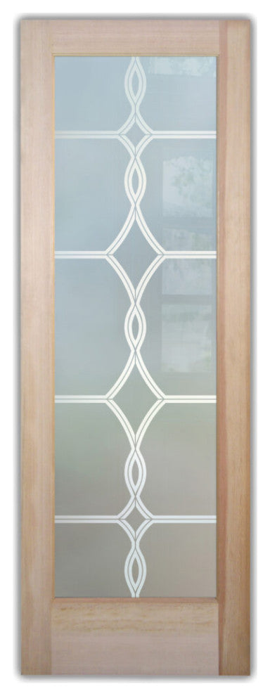 Interior Prehung Door or Interior Slab Door - Diamond Beads - Primed - 24" x...