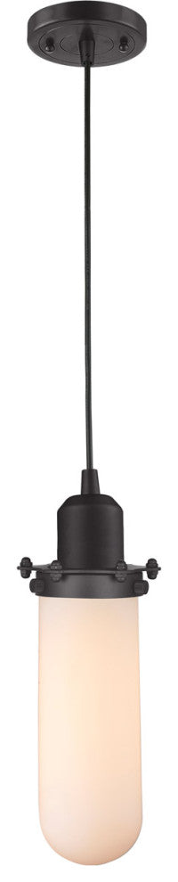 Innovations 900-1P-BK-CE228-BK-W Centri 1 Light Mini Pendant, Matte Black