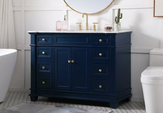 Weston Single Bathroom Vanity Set, Blue, 48
