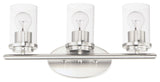 Maxim 10213CL Corona 3 Light 19"W Bathroom Vanity Light - Satin Nickel