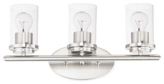 Maxim 10213CL Corona 3 Light 19"W Bathroom Vanity Light - Satin Nickel