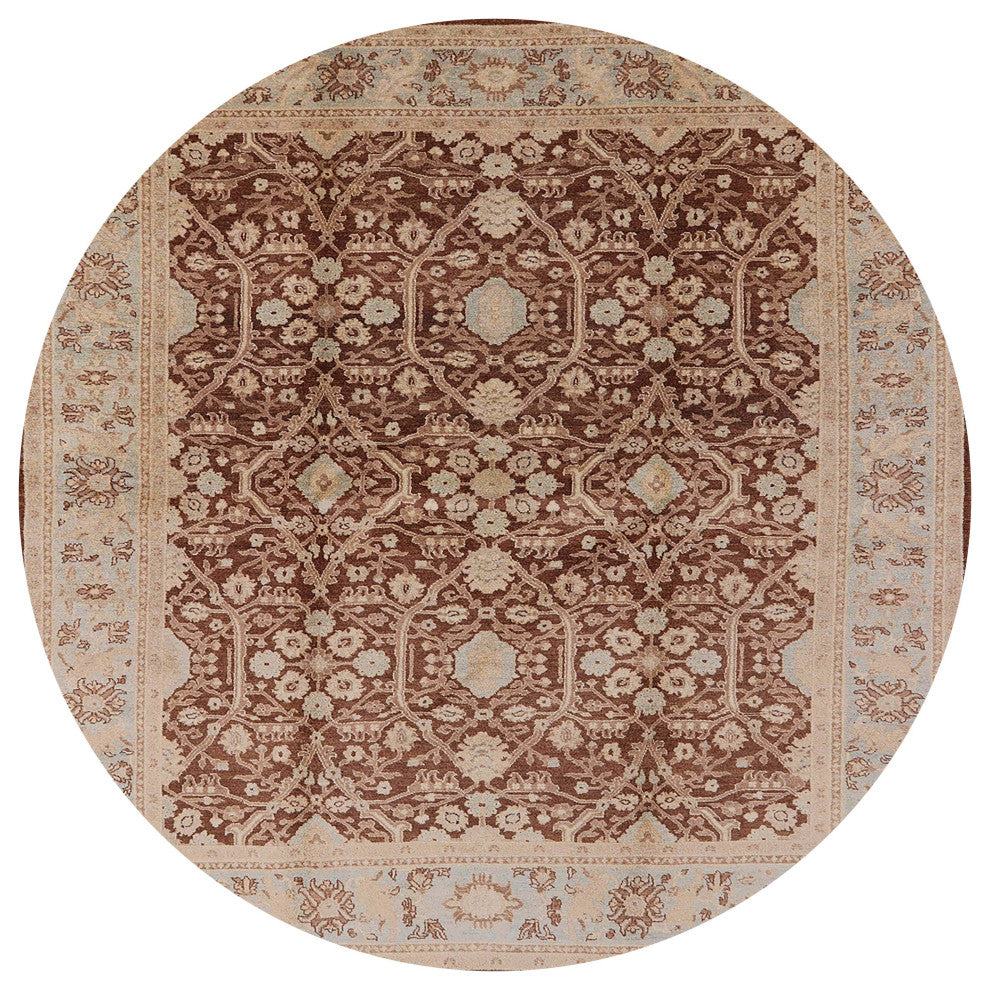 Ahgly Company Indoor Round Mid-Century Modern Area Rugs, 7' Round