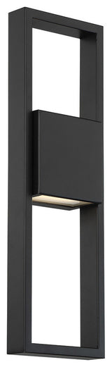 Archetype 18" Centered LED Indoor & Outdoor Wall Light 3000K, Black
