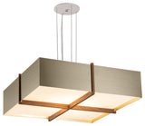 Veram Pendant Integrated LED, Walnut, Distressed Brass, 24, 3000k