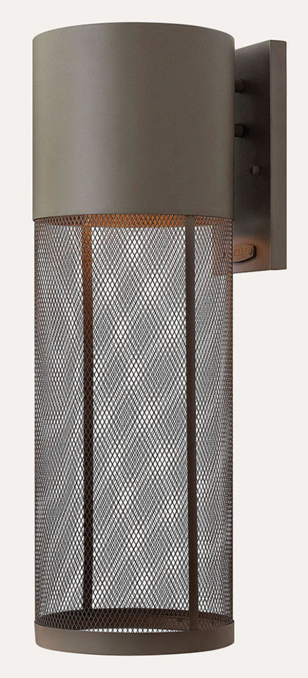 Hinkley Aria Large Wall Mount Lantern, Buckeye Bronze
