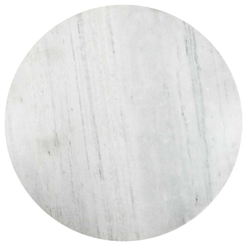 Fullerton Dining Table White & Gold