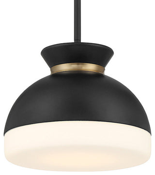 Crystorama Lighting Group GID-4005 Gidget 10"W Pendant - Matte Black / Vibrant