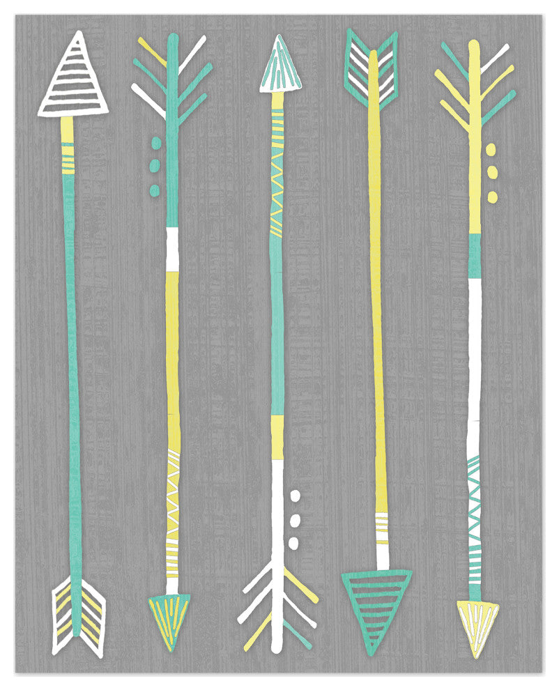 Tribal Arrows 16x20 Canvas Wall Art