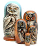Forest Owl's Wisdom Nested Dolls